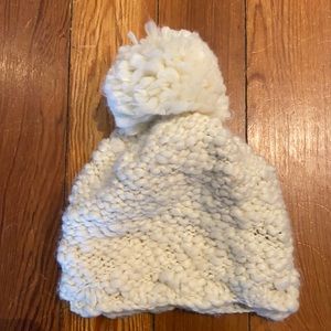White Pom Hat